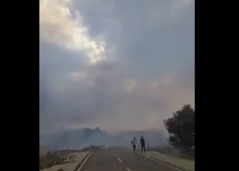 Pamje nga fshati Lubizhdë në Prizren, zjarri masiv po djeg gjithçka
