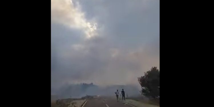 Pamje nga fshati Lubizhdë në Prizren, zjarri masiv po djeg gjithçka