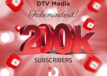 Kanali zyrtar i DTV Media në YouTube ka arritur një sukses të madh duke kaluar shifrën prej 200 mijë abonentësh