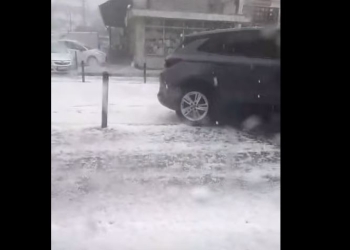 Shtërpca “zbardhet” nga breshëri