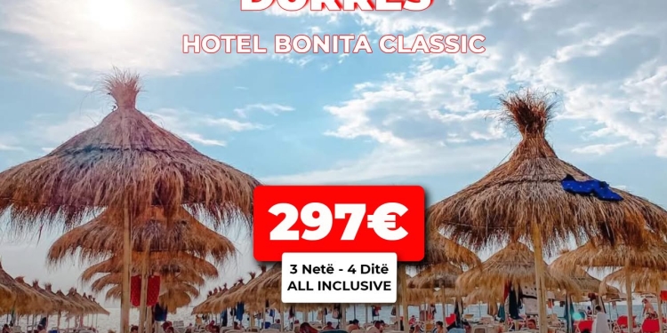 Oferta speciale e verës nga Sharr Travel: 4 ditë All Inclusive në Durrës – vetëm 297€