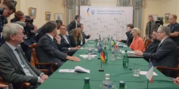 Liderët evropianë mbërrijnë në Shtëpinë e Bardhë para takimit shumëpalësh me Trump