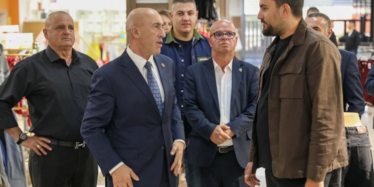 Smajl Latifi e Ramush Haradinaj vizitojnë QTX Mall në Xërxë: Punësim për mbi 100 qytetarë, shumica gra e vajza