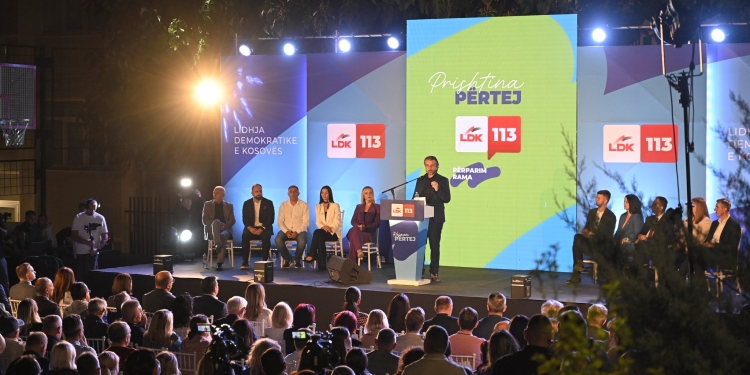 Dega e Dytë e LDK-së në Prishtinë mban tubim elektoral, Ramës i konfirmohet mbështetja e madhe
