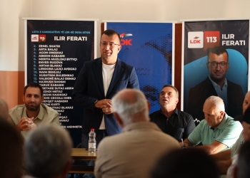 Ilir Ferati takohet me banorët e fshatit Veriq: Diskutuam për investimet që i kemi bërë bashkë