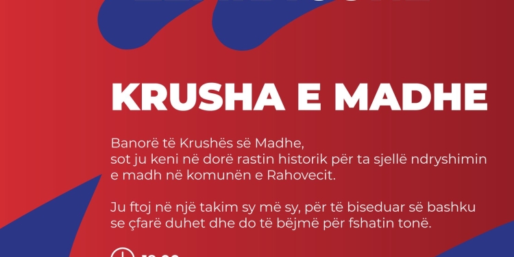 Burim Krasniqi në Krushën e Madhe: “Krusha jonë heroike meriton zhvillim dhe vëmendje të veçantë”