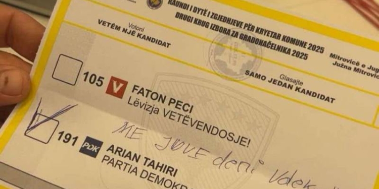 “Me juve deri në vdekje”, vota me mesazh për Arian Tahirin në Mitrovicë