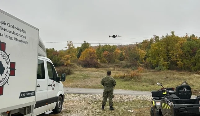 Ekipet e Kërkim-Shpëtimit dhe njësia e dronëve me operacion në Gjilan – po kërkohet një person i zhdukur