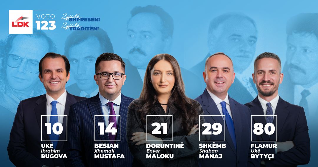 Doruntinë Maloku publikon listën e kandidatëve, bij e bija të themeluesve të