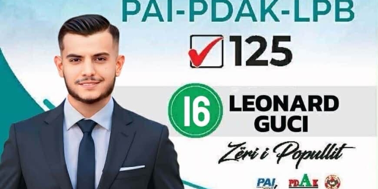 Leonard Guci, artisti nga Lipjani, hyn për herë të parë në politikë