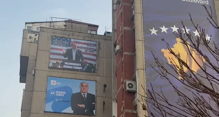 Familja Geci vendos fotografinë e Trumpit në Prishtinë: Miqësi e përhershme me ShBA-në