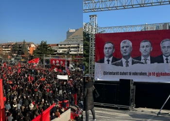 “Çlirimtarët duhet të nderohen, jo të gjykohen” – mesazhi i protestës në Shkup