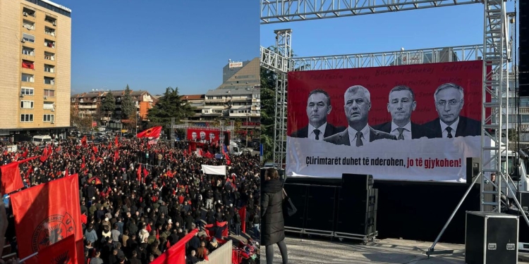 “Çlirimtarët duhet të nderohen, jo të gjykohen” – mesazhi i protestës në Shkup