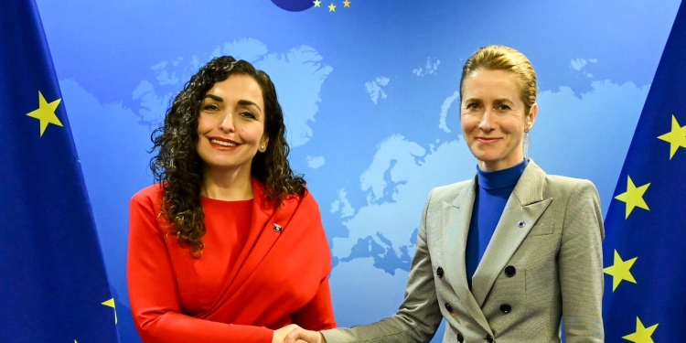 Vjosa Osmani, Kaja Kallasit: Do të punojmë me të gjithë partnerët deri në heqjen e plotë të masave