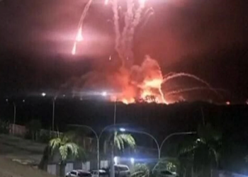 Pamje nga shpërthimi në kryeqytetin venezuelas