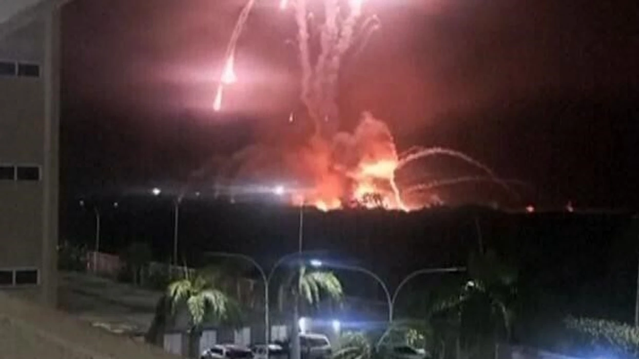 Pamje nga shpërthimi në kryeqytetin venezuelas