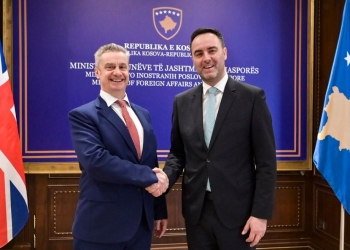Konjufca priti ambasadorin britanik, theksuan koordinimin në politikën e jashtme dhe siguri