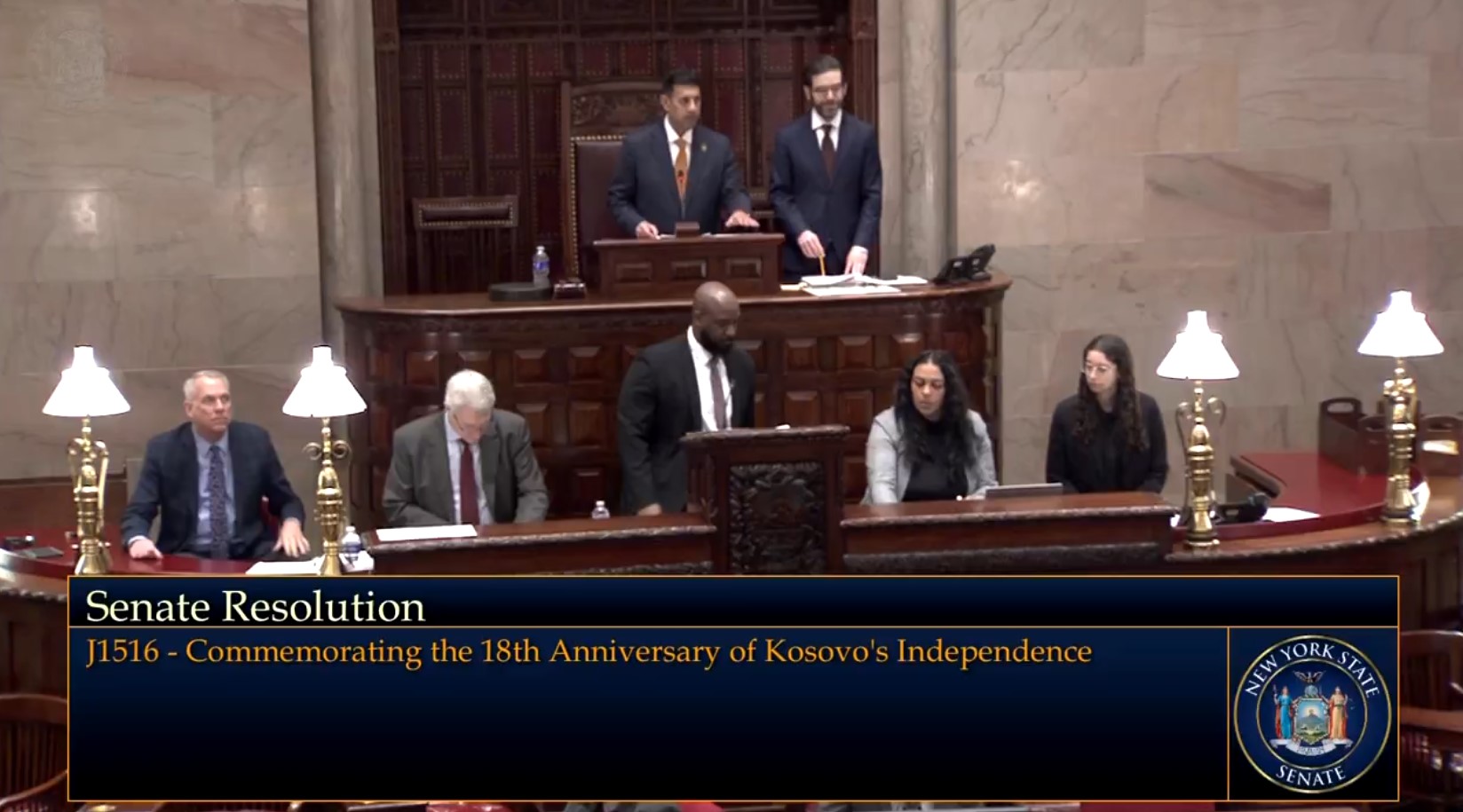 Senati i Nju-Jorkut përkujton 18-vjetorin e pavarësisë së Kosovës