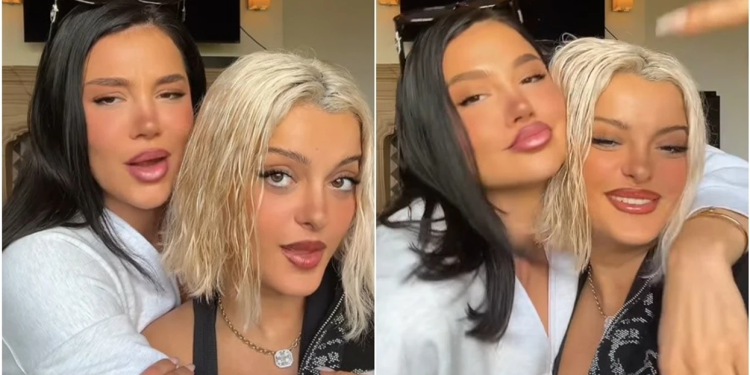 Bebe Rexha shfaqet krah Dhurata Dorës