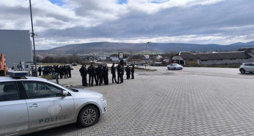 ​Para protestës në Grabanicë shihet numër i madh i policëve