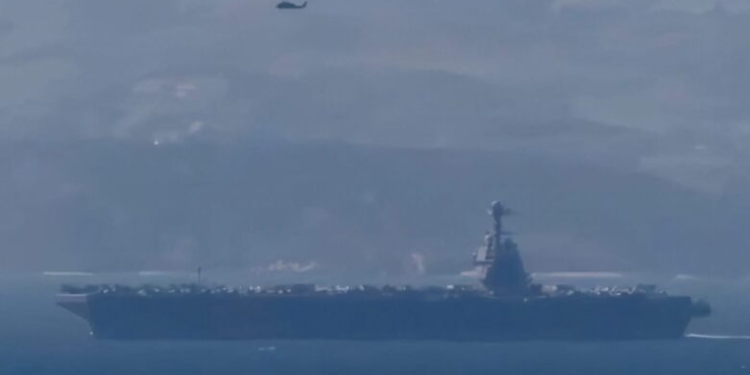 Aeroplanmbajtësja USS Gerald R. Ford arrin në Mesdhe, SHBA forcon praninë ushtarake përballë Iranit