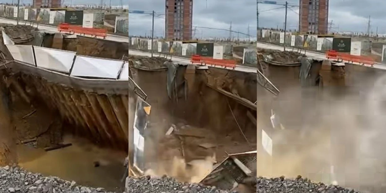 Video teksa shembet një pjesë e rrugës në Prishtinë – ndërpritet furnizimi me ujë në disa lagje