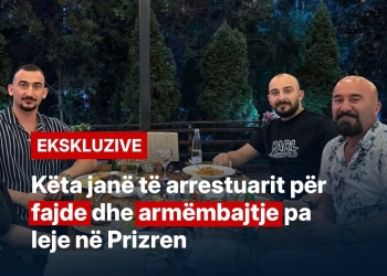 Këta janë të arrestuarit për fajde dhe armëmbajtje pa leje në Prizren