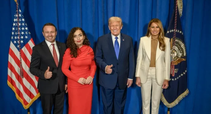 Melania Trump e fton Prindon Sadriun në Shtëpinë e Bardhë për Samitin FFT