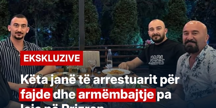 Këta janë të arrestuarit për fajde dhe armëmbajtje pa leje në Prizren