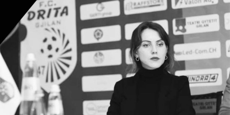 Vdes gazetarja dhe punëtorja e FC Dritës, Elife Sherifi
