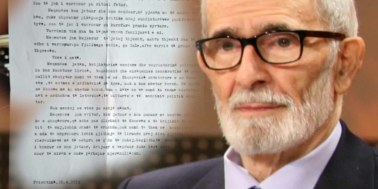 Nipi publikon amanetin e fundit të Rexhep Qosjes: Jam kujdesur të jetoj thjesht, ashtu dua të jem edhe i varrosur