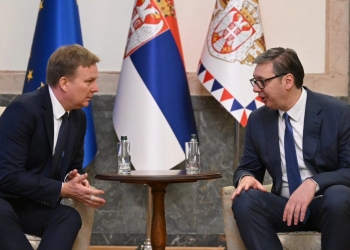 Vuçiq takohet me Sorensenin, flasin për dialogun Kosovë-Serbi