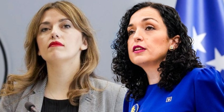 Vjosa Osmani merr pjesë në ceremoninë e varrimit të babait të Albulena Haxhiut/PAMJE