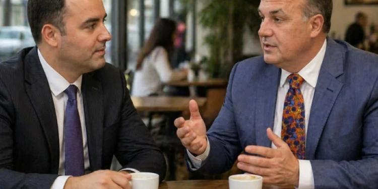 Ekskluzive: Glauk Konjufca takohet me Hoxhajn e PDK-së në një kafe në Prishtinë – pak orë pasi Kurti bëri ofertë për President