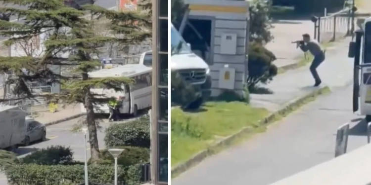 VIDEO: Vriten dy personat që sulmuan Konsullatën e Izraelit në Stamboll, plagosen dy policë