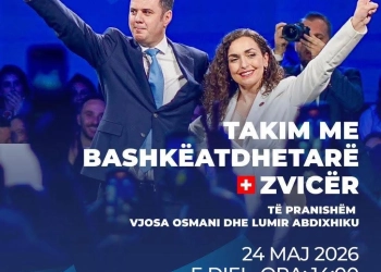 Abdixhiku e Osmani mbajnë sot takim me bashkatdhetarët në Cyrih të Zvicres