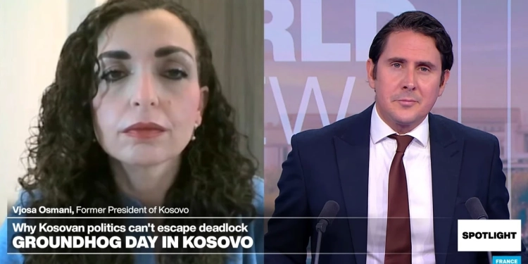 Osmani intervistë në France24, kundërshton gazetarin që e cilëson UÇK-në ‘separatiste’