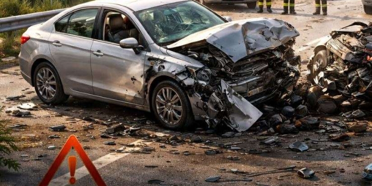 Tre të lënduar në aksidentin mes dy veturave në rrugën Mitrovicë–Prishtinë
