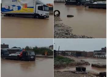 Vërshimet bllokojnë kamionët në rrugën Ferizaj–Shkup, uji mbulon segmentin rrugor