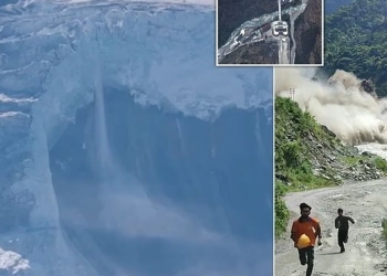 Pamje dramatike nga Himalajet: Kamerat regjistrojnë shembjen e akullnajës që solli përmbytjet në Nepal dhe Tibet