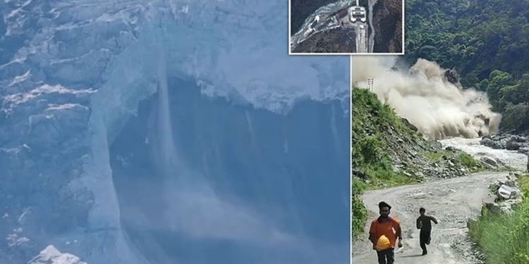 Pamje dramatike nga Himalajet: Kamerat regjistrojnë shembjen e akullnajës që solli përmbytjet në Nepal dhe Tibet