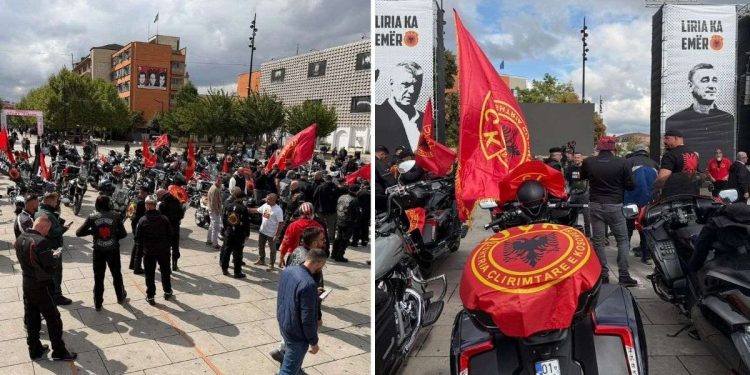 “Zbarkojnë” në kryeqytet motoristët e Veteranëve të UÇK-së dhe Unionit Shqiptar