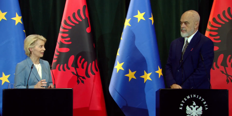 Shefja e BE-së në konak të shqiptarëve: Rama po punon fort për ëndrrën evropiane