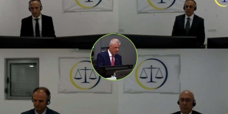 Seanca për rastin e ndërhyrjes në drejtësi, Thaçi i vetëm në sallë, të tjerët shfaqen me video-lidhje