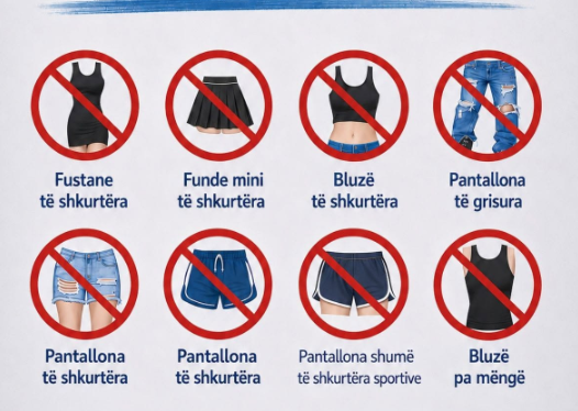Kodi i veshjes në shkolla rikthehet në vëmendje: Ndalohet mini-fundi, bluzat e shkurtra dhe pantallonat e grisura